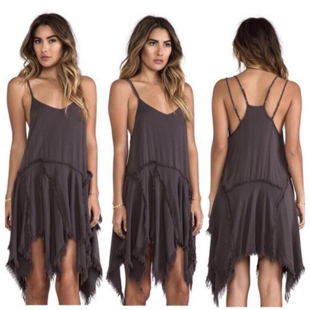 Brown free people dress